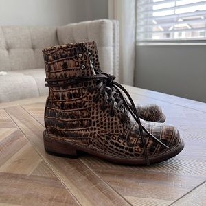 Freebirds Brown Croco Manchester